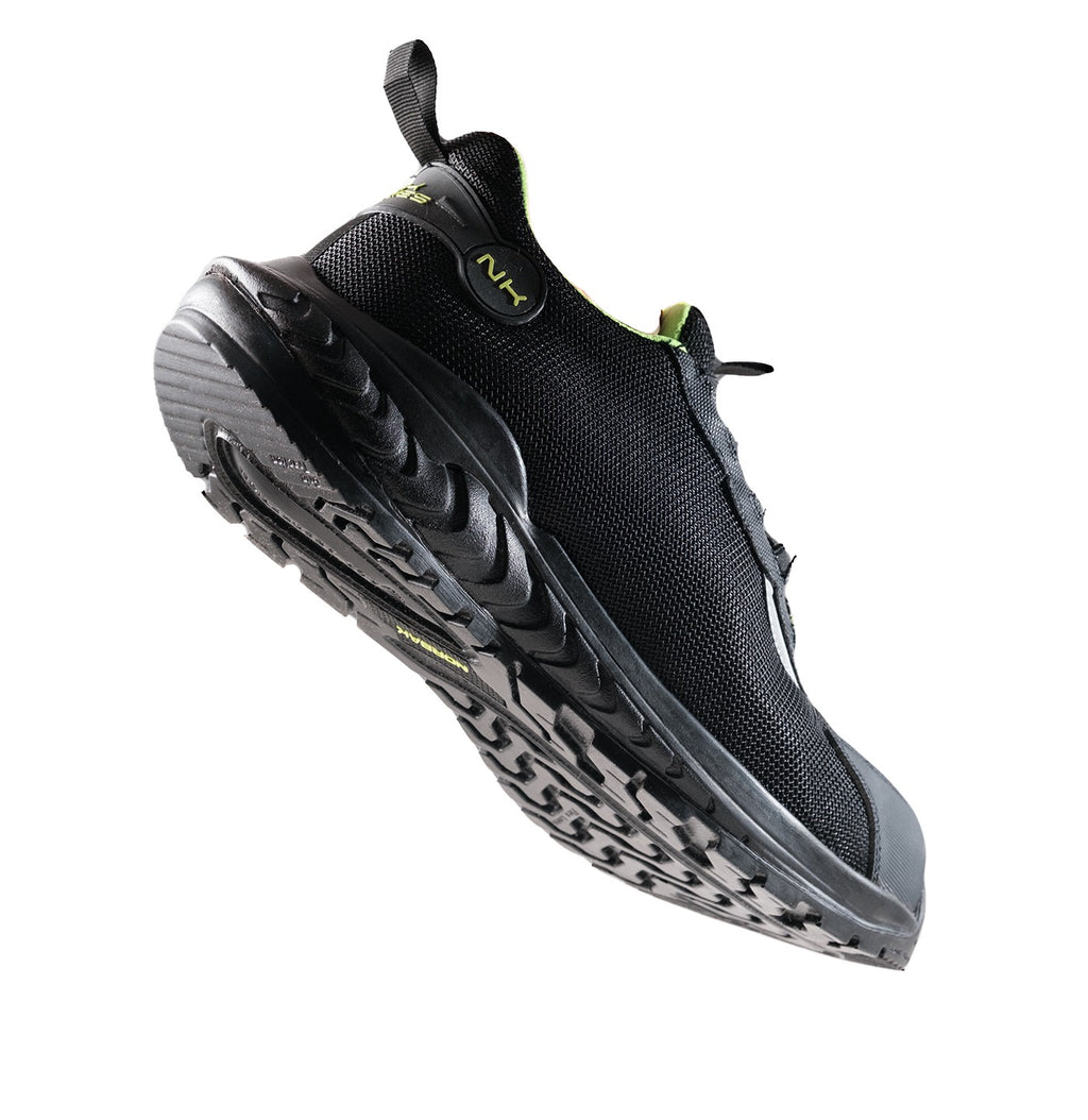 NK 2.0 Schwarze Tennisschuhe mit einfacher Schnürung