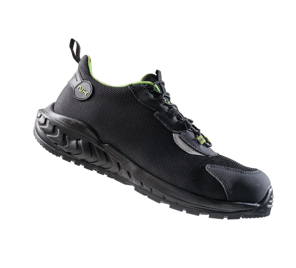 NK 2.0 Schwarze Tennisschuhe mit einfacher Schnürung